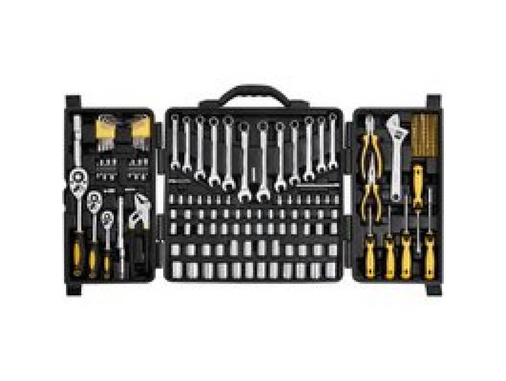VEVOR Mechaniker Werkzeugsatz 207-teilig 1/4 Zoll 3/8 Zoll 1/2 Zoll Steckschlüsseleinsätze, SAE- und metrisches Mechaniker-Werkzeugset mit Bits Schraubenschlüsseln Ratschengriff Tragkoffer