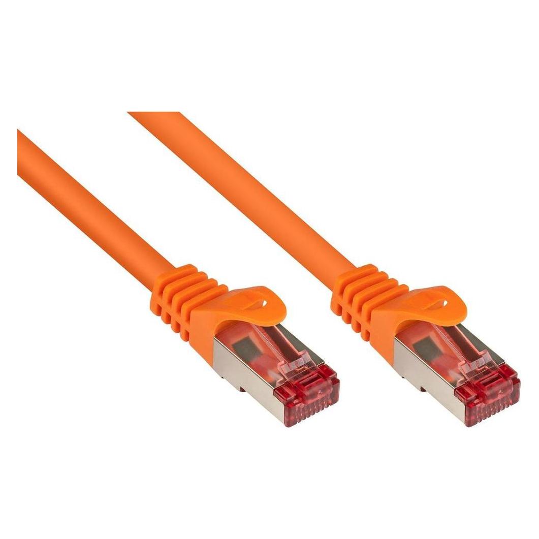 Good Connections RNS Patchkabel mit Rastnasenschutz, Cat. 6, S/FTP, PiMF, PVC, 250MHz, orange, 10m (PiMF, S/FTP, CAT6, 10 m) (8060-100O)