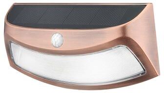 Youfap Market Waterproof Motion Sensor Solar LED Wall Lamp For Outdoor Garden, Fence, Porch Security Lighting rose Gold cold White 6000k