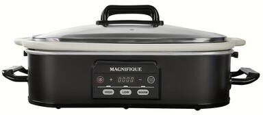 MAGNIFIQUE Programmable Slow Cooker with Non-Stick Pot