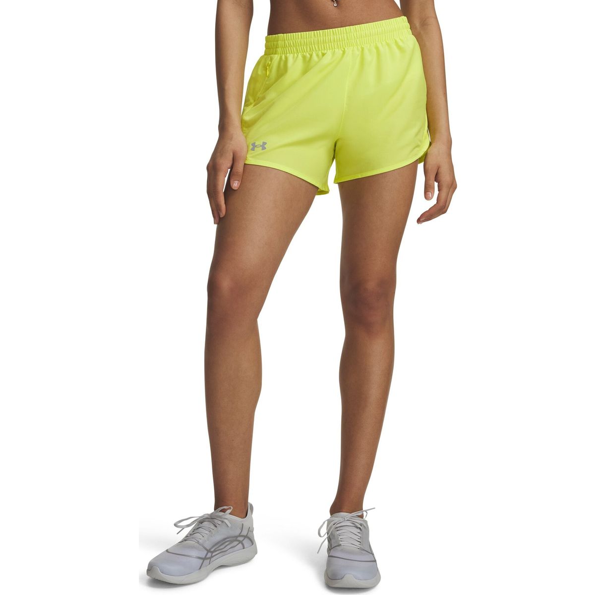 Under Armour Fly By 3'' Shorts yellow reflective (738) L 1382438-738-LG