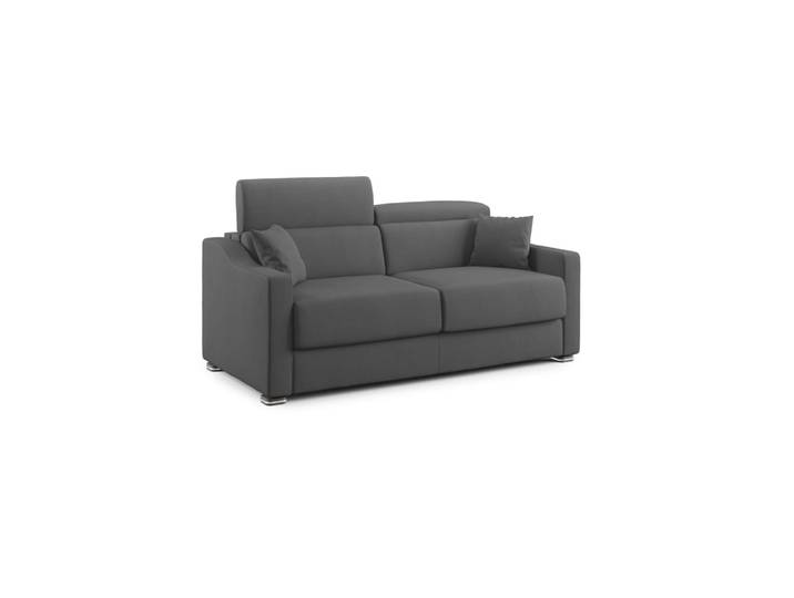 Canapé lit en tissu détachable 211 cm anthracite