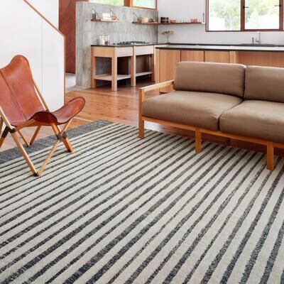 Alexander Home Vail Contemporary Stripe Area Rug