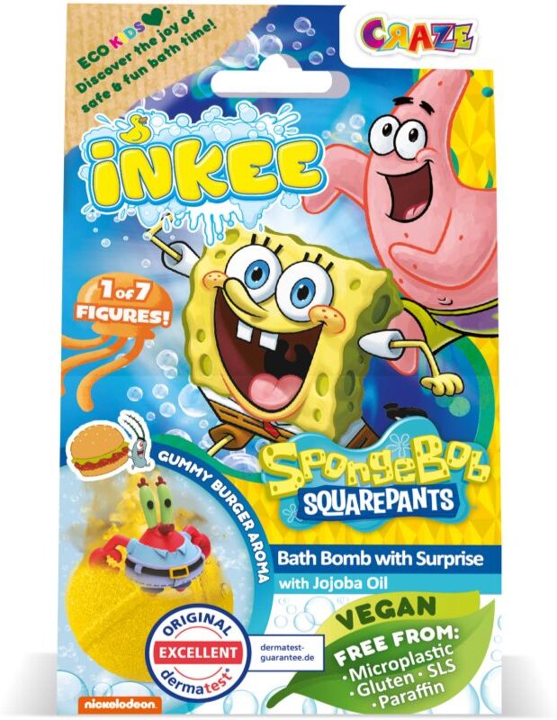 Craze INKEE SpongeBob bombe de bain pour enfant 1 pcs