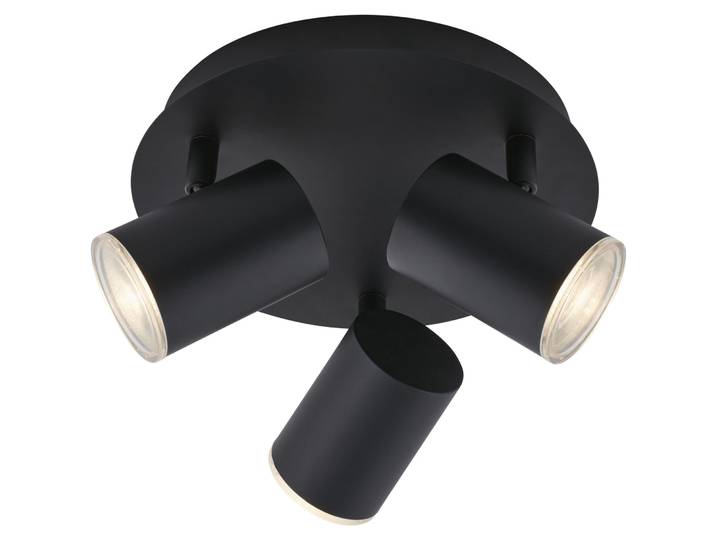 Badlampe Splash schwarz Kunststoff/Metall B 21 cm