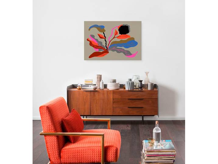 Leinwandbild KOMAR Flirt - Größe 60 x 90 cm , bunt (farbe bild(er): bunt), B:60cm, Holz, Papier, Bilder, Leinwandbild, Keilrahmenbild mi Echtholzrahmen