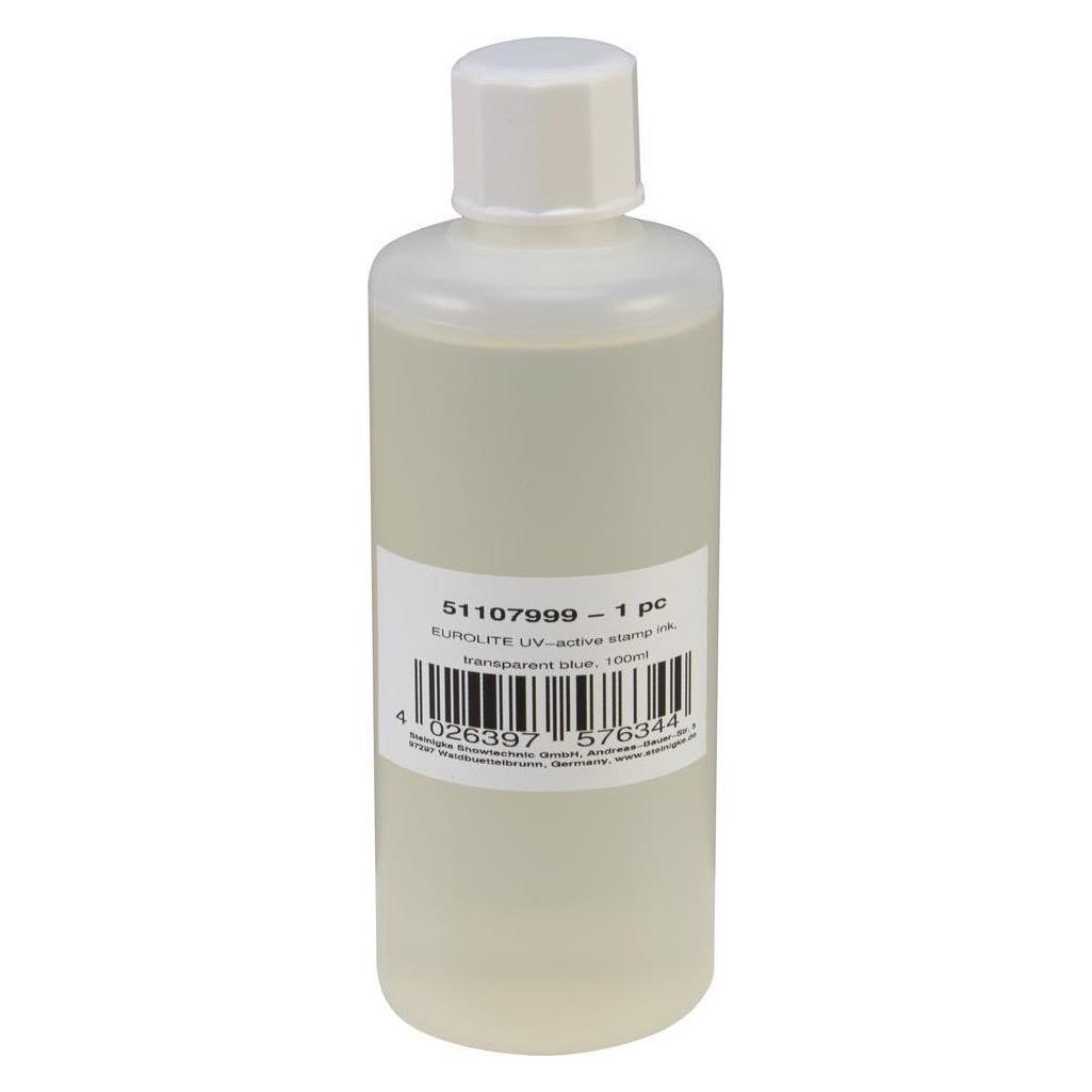 Eurolite UV-aktive Stempelfarbe, transparent blau, 100ml (51107999)