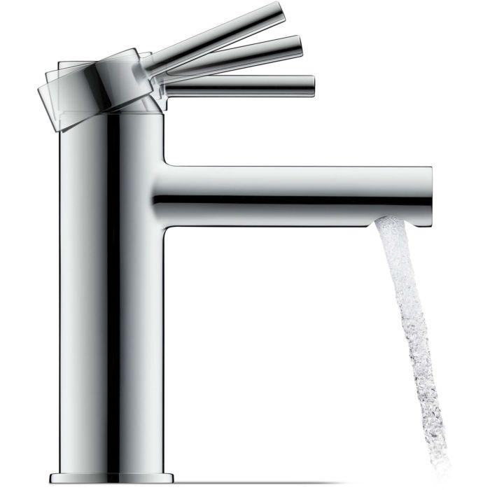 Duravit M FreshStart Circle Waschtischarmatur CE1021002010 ohne Zugstangen-Ablaufgarnitur, Ausladung 117mm, chrom Hochglanz