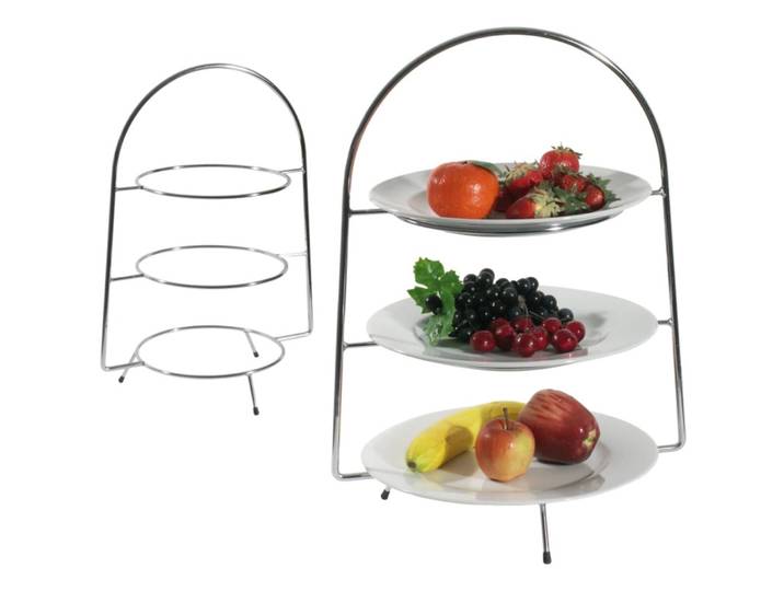 Etagère Contacto Bander weiss Edelstahl B 38 H 52 cm - Etagère