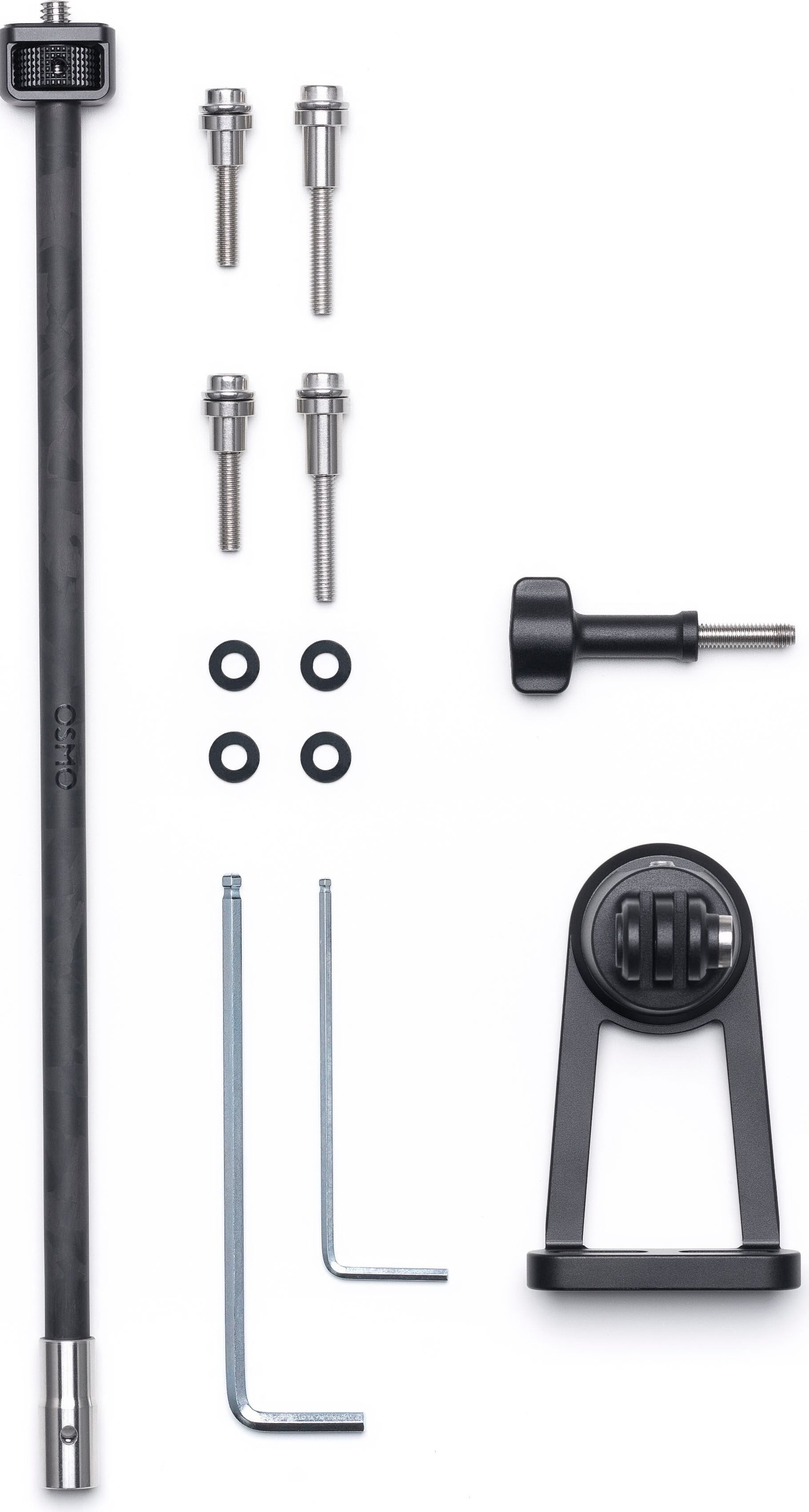 DJI Action Cam-Halterung "Osmo multifunktionales Fahrradhalterungsset (unabhängige Lenker)", schwarz, B:5,3cm H:4,43cm T:8,6cm, Gerätehalterungen, Action Cam-Halterung