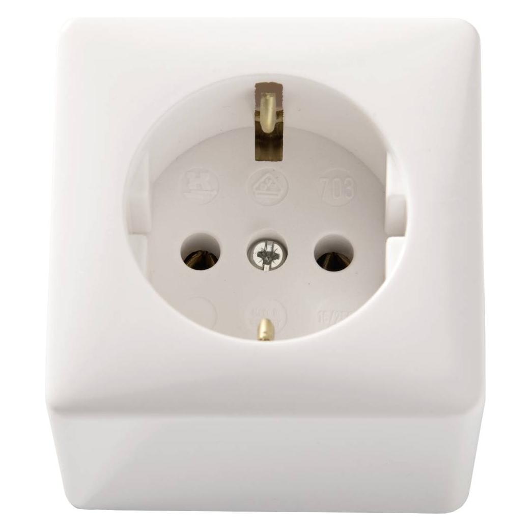 Martin-Kaiser AP Steckdose 1-fach weiss 703/ws (101820)