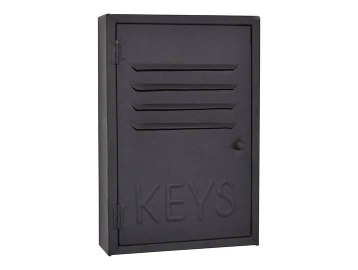 Loft42 Schlüsselkasten Hailey Schwarz, Metall, 20x30x7 cm, Garderobe, Schlüsselkästen & Schlüsselboards