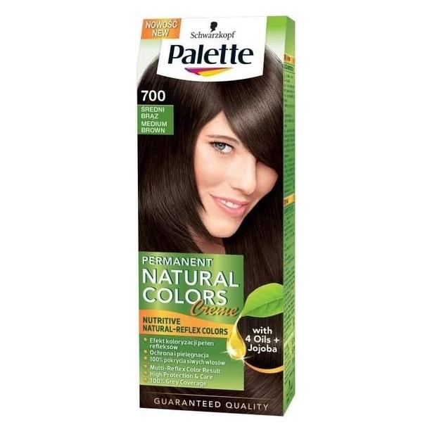 Palette Permanent Naturals Color Creme Hair Dye with Cocoa Butter and Argan Oil 700 (4-0) M (4-0 Mittelbraun) (33074120)