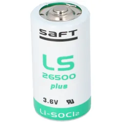 SAFT Lithium Batterie Baby C LS 26500 PLUS 3,6V 8,5Ah Lithium-Thionylchlorid