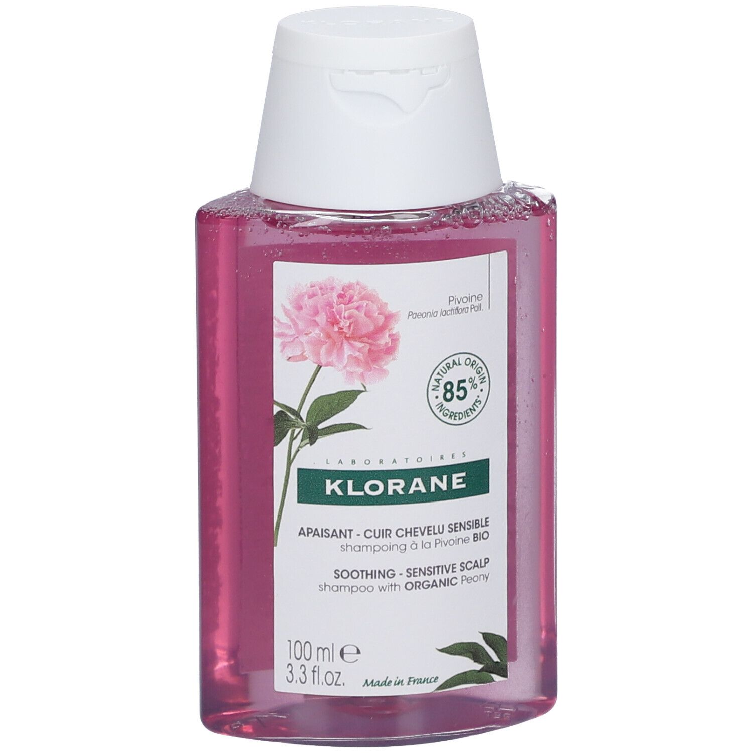 Klorane Soothing Shampoo with Organic Peony Sensitive Scalp Nieuwe Formule 100 ml