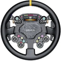 MOZA RACING CS Pro Lenkrad, 325mm Durchmesser, 2,99”-Zoll-Display, ARGB, Lenkräder, schwarz