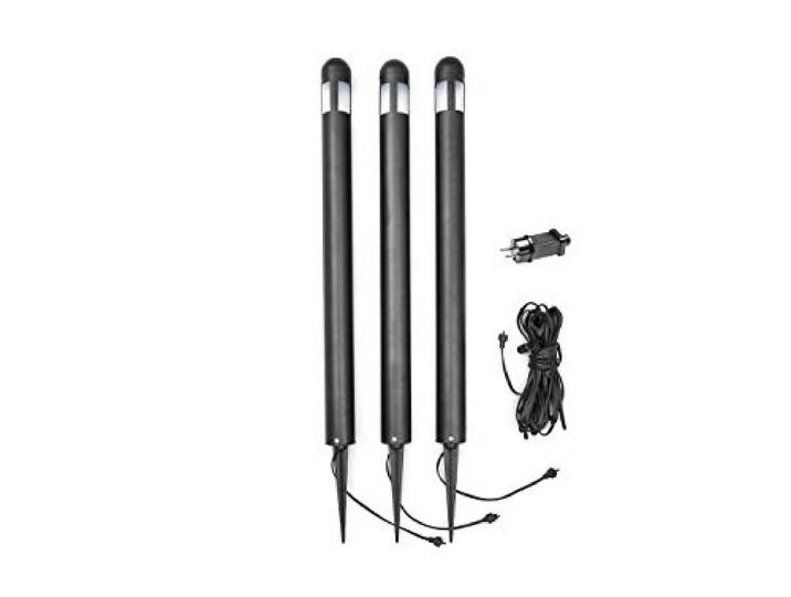 Konstsmide Amalfi Erdspießl. 3er Set Amalfi schwarz Outdoor HPLED 1,8W 7452-750