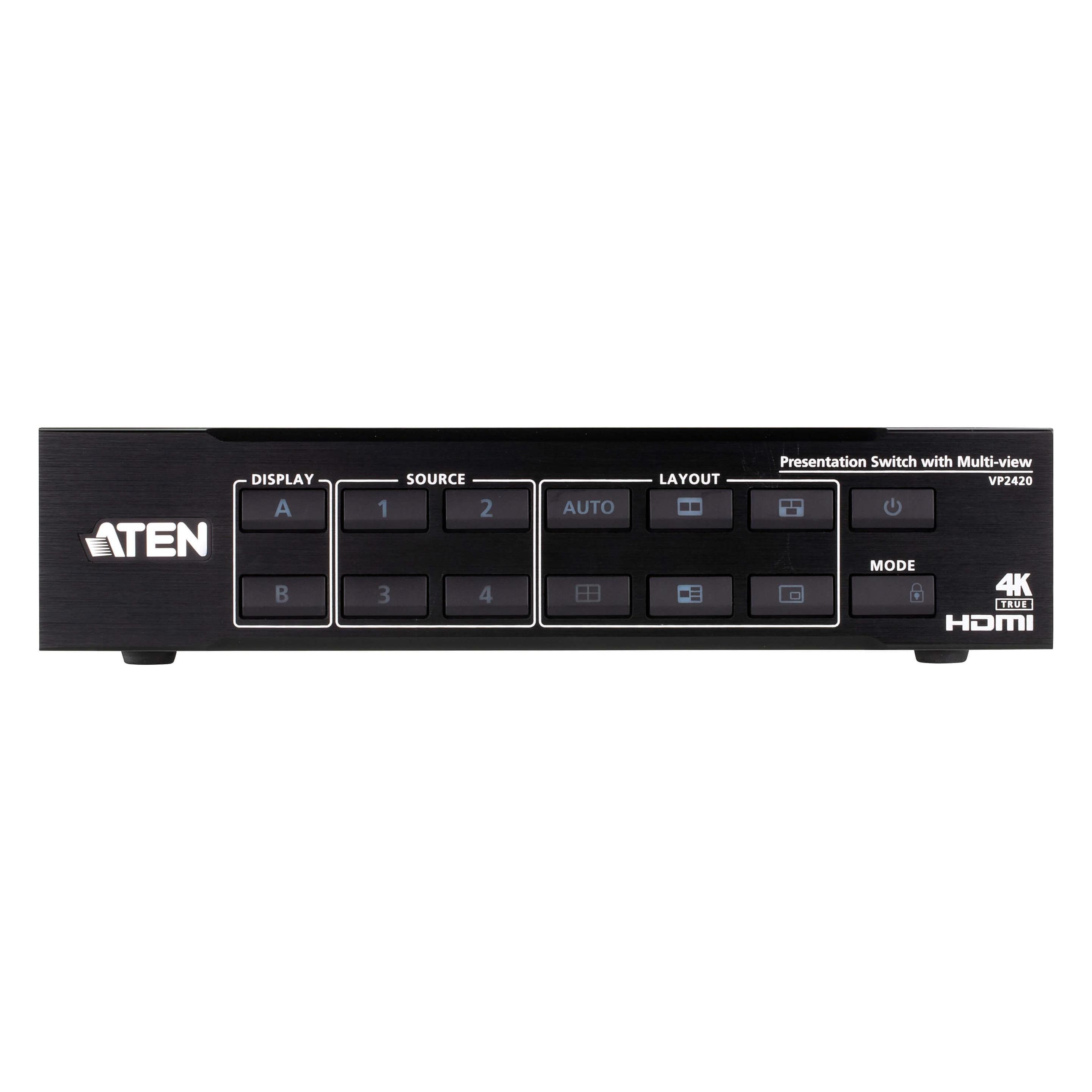 Aten 4 x 2 True 4K HDMI Presentation Matrix Switch (VP2420-AT-G)