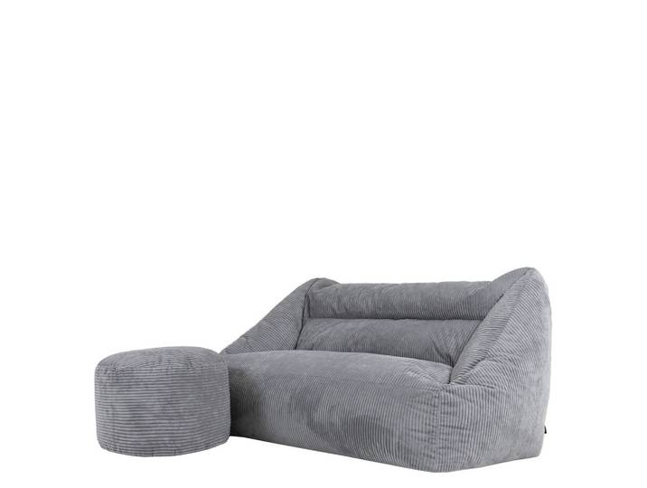 SITZSACK Sofa mit rundem Hocker