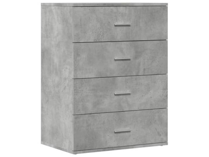KGFHERENB Sideboard Betongrau 60x39x80 cm Kommode Schrank Holzwerkstoff Robuste Oberplatte bis 50 kg belastbar, pflegeleichte Oberfläche für Bücher und Dekoration im Wohnzimmer oder Flur.