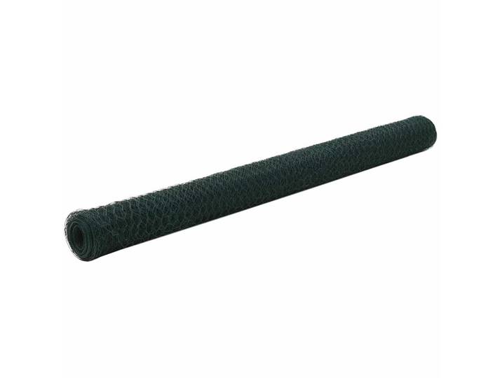 vidaXL Drahtzaun Stahl mit PVC-Beschichtung 25x1,5 m Grün