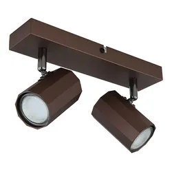 Deckenlampe Deckenleuchte Deckenstrahler Spotlampe verstellbar bronze L 26 cm