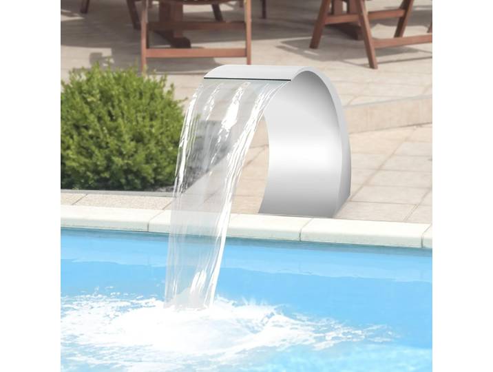 Cascade en acier inoxydable trop-plein cascade piscine fontaine étang cascade piscine fontaine débit d'eau pour piscine jardin