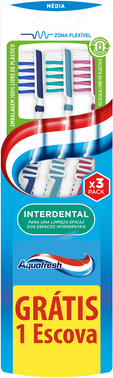 Aquafresh Escova de Dentes Interdental 2 + 1 un