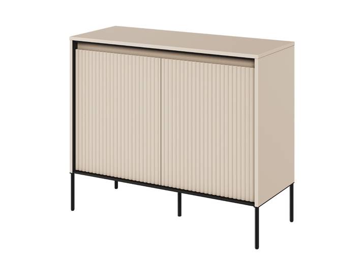 Zweiturige Kommode Trend 98 cm mit LED Beige
