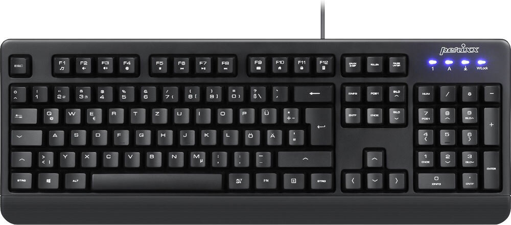 Perixx PERIBOARD-517 water- en stofbestendig toetsenbord - zwart
