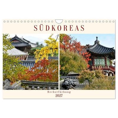 Südkoreas Herbstfärbung (Wandkalender 2027 DIN A4 quer), CALVENDO Monatskalender