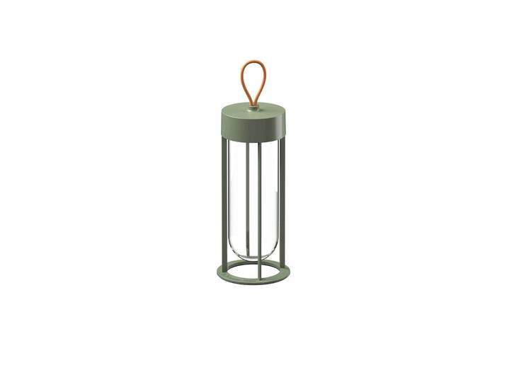 FLOS In Vitro Unplugged LED lichtgroen 2700K Unplugged, dimbaar, groen, Aluminium, Design