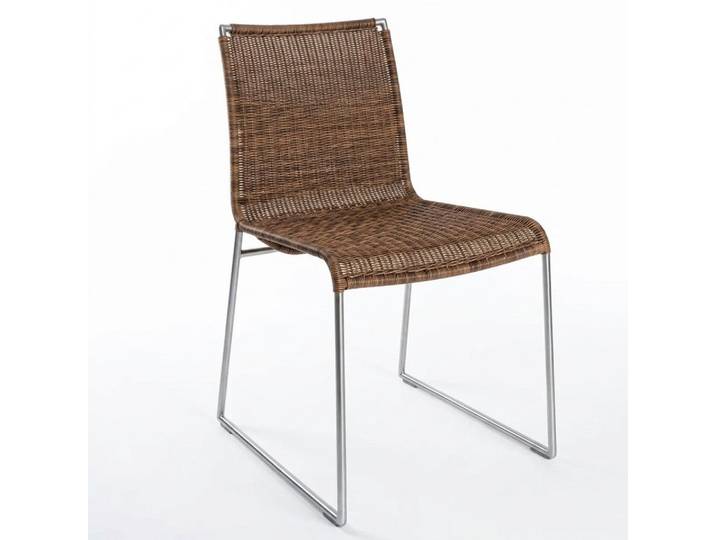 Okazi Kufenstuhl Okazi Breno Outdoor Edelstahl beige (1 St), Gestell aus Edelstahl - Top-Qualität direkt vom Hersteller