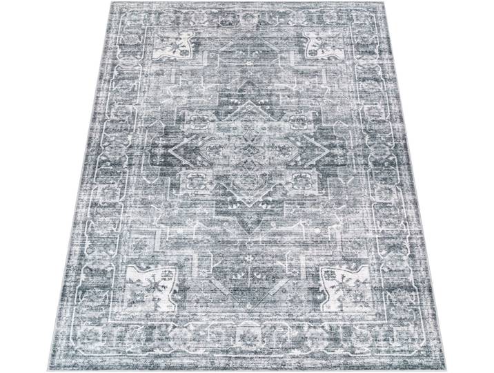 Teppich PACO HOME Cambridge 461 , grau, B:120cm H:12mm L:160cm, Polyester, Teppiche, Teppich, Kurzflor, orientalisches Muster, Vintage Design