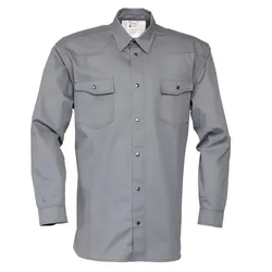 Hemd Langarm "1655" Basic - 4XL - grau