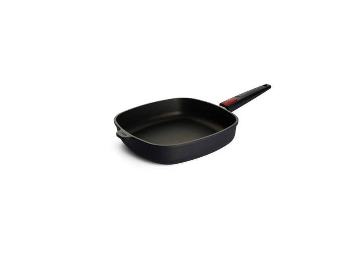 Woll Bratpfanne Nowo-Titanium, Anthrazit, Metall, quadratisch, 28x28 cm, abnehmbarer Griff, backofengeeignet, antihaftbeschichtet, Thermoboden, Kochen, Pfannen, Bratpfannen