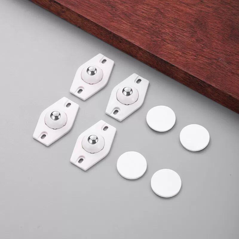 INF Roulettes coulissantes autocollantes, pack de 4