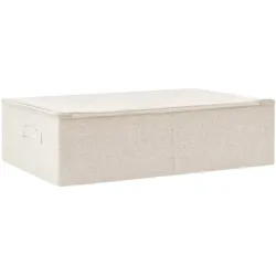 vidaXL Aufbewahrungsbox Stoff 70x40x18 cm Creme