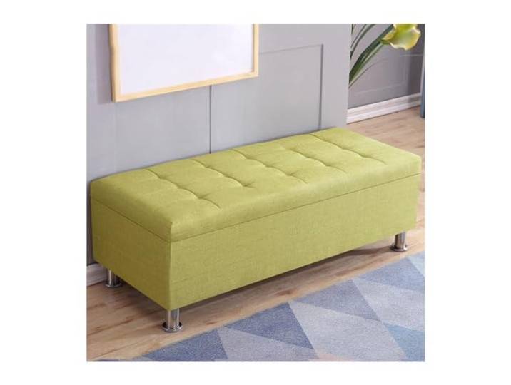 Zf9tBw5sH Bettbank Rechteckiger Sofahocker, Schuhputzhocker, Nachttischhocker, multifunktionale Aufbewahrung Sitzbank(Green,30 * 30 * 35cm)
