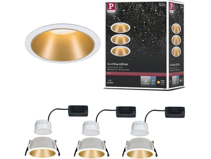 Paulmann LED Einbauleuchte Cole 3er-Set