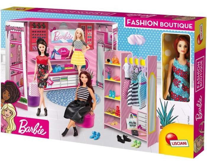 Liscianigiochi Barbie Creatieve Set Modezaak met pop, stoffen, patronen en accessoires voor 8 jaar en ouder