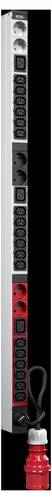 Rittal 7979130 PDU Basic, Basis-Stromverteilung, 16A/3P CEE 9x C19 Schaltschrank-Steckdosenleiste 1St.