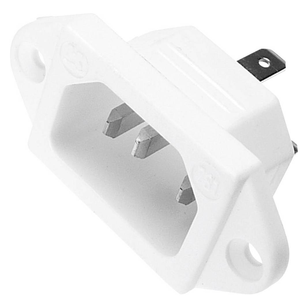 Kaiser 781/ws Kaltgeräte-Steckverbinder 781 Stecker, Einbau vertikal Gesamtpolza (781/ws)