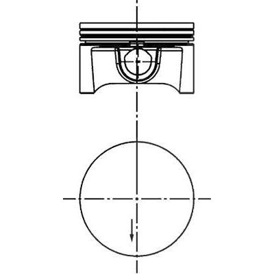 Kolbenschmidt Kolben [Hersteller-Nr. 40388600] für Vauxhall, Opel