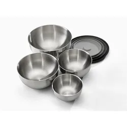 Joseph Joseph Nest 100 Prep&Store, Schüssel + Schale, Silber