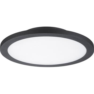 LED Außen-Wandleuchte HEITRONIC "Tella", grau (anthrazit), H:4,1cm Ø:27cm, Leuchten, LED Außenwandleuchte LED Außendeckenleuchte, Deckenlampe, Wandlampe, 1000 lm Lichtstrom