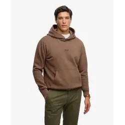 Superdry für Herren. M2014442A Braunes Kapuzensweatshirt mit Micro-Logo (L), Lässig, Baumwolle
