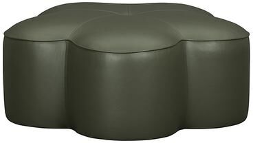 Parker Leather Ottoman - Sage - Ballard Designs