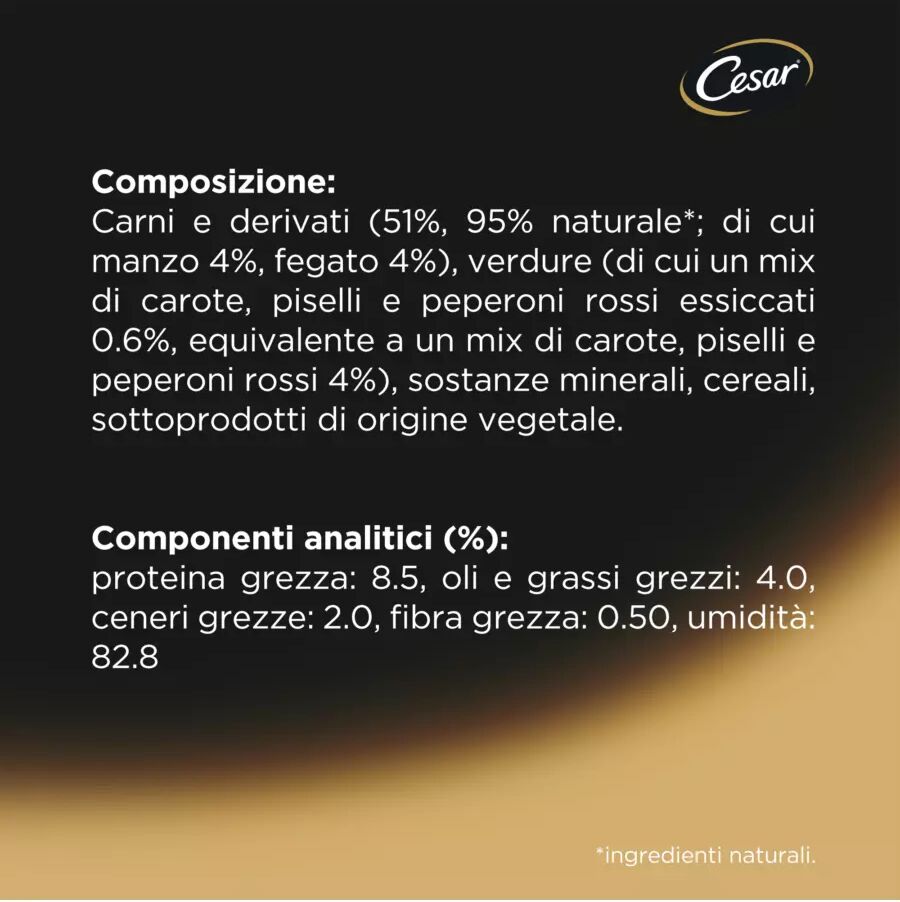 CESAR FLEXI SELEZIONI DELL'ORTO MANZO E VERD.150GR
