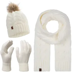 Rock Creek Schal Mütze Handschuhe Set Winterset